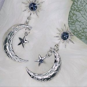 🌙 ✨Diamond Moon Star Earrings 🌙✨